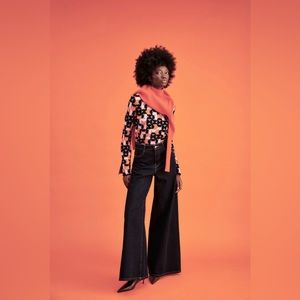 Zara geometric jacquard knit sweater | New | Size Small